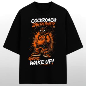 CJP Cockroach Janta Party Graphic Oversized T-Shirt